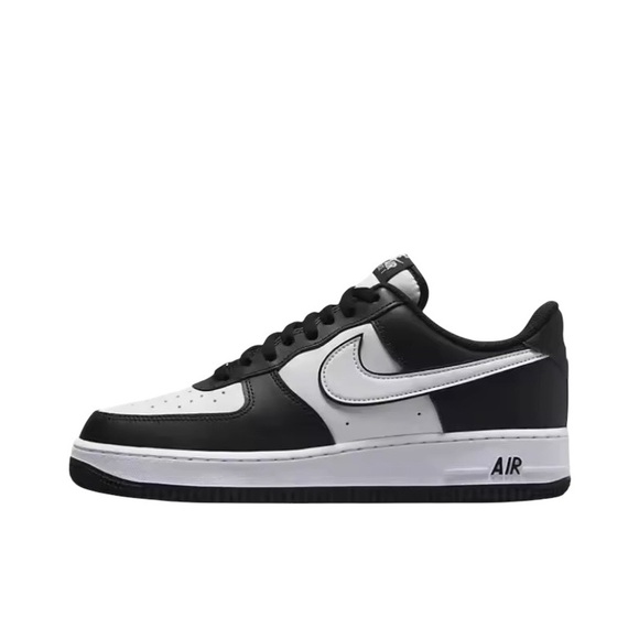 Nike Air Force 1 Low Panda Black And White Shoes - Picture 2 of 4